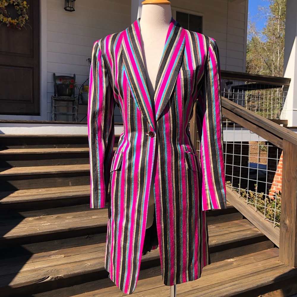 Vintage Custom made long blazer jacket